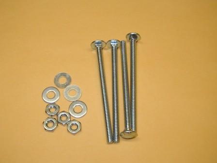 3 Inch Trackball Mounting Kit.  Each Kit Includes (4) 10-24 ,Nuts, Washers & 3 In.    Carriage Bolts  $3.49